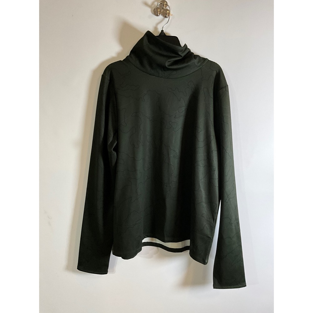 Under Armour Womens Camo Funnel Neck Long Sleeve Top Green LG Loose Fit